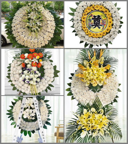 福建漳州平和县九峰镇城东村花圈速递